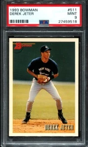 Bowman Derek Jeter #511 1993 radiocontrol novato PSA 9 - Imagen 1 de 2