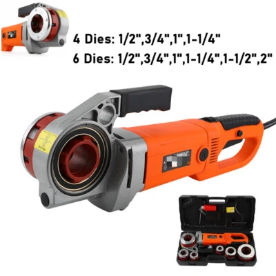 110V/220V 2000W/2300W Electric Pipe Threader 4/6 Dies Pipe Threading Machine New - Image 1 of 4