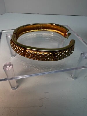 SWAROVSKI BRACELET, SPARKLING RHINESTONES, AND GOLD-TONE BRACELET. EXC. COND. - Image 1 of 4