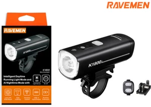 Ravemen K1800 Bici Faro Luce Anteriore Bicicletta Fanale Ricaricabile 5000mAh AI - Foto 1 di 19
