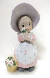 Humco ~ #1436 ~ MÄDCHEN mit Blumenkorb ~ 5,5" ~ makellos - Bild 1 von 4