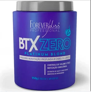 HAIR PLATINUM BLOND MATIZER BT X ZERO FOREVER LISS 33,5oz 950ml - Picture 1 of 7