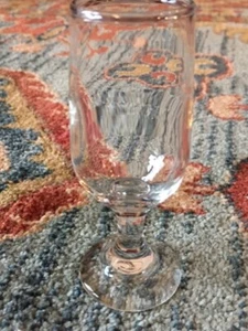 Vintage Elegant 4-1/8" Clear Cordial Glass Stemware Bar Barware Unknown Maker - Picture 1 of 10