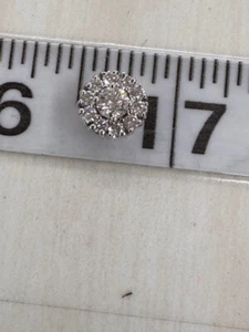 Roberto Coin 18k and Diamond Pendant- Tin y Treasures Collection -.45ttcw Halo - Picture 1 of 7