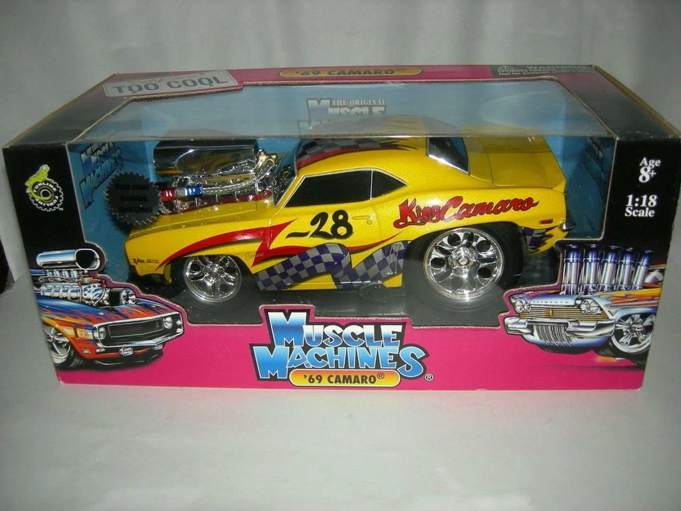 69 Camaro Mega Graphic #28 King Camaro Yellow 1:18 sc. Mus. Mach. - Image 1 of 1