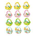 12x Easter Baskets Small Baby Shower Rabbit Basket for Boys