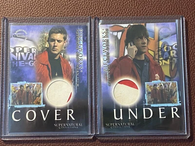 PADALECKI ACKLES PIECEWORKS VARIANT CARD PW14A + PW14B SUPERNATURAL CONNECTIONS - Image 1 of 2