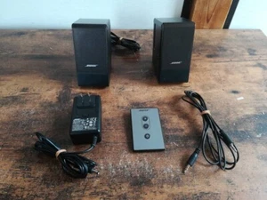 BOSE Computer Music Monitor Speaker Power Adapter AUX Cable Remote Excellent - Afbeelding 1 van 6