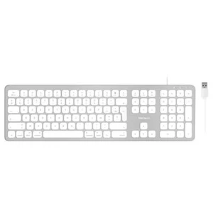 Macally WKEYHUBMB-FR, erweiterte Mac-Tastatur mit Ziffernblock, 2 USB Ports und  - Bild 1 von 11