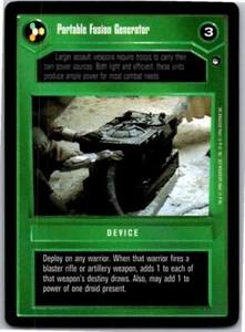 Star Wars Portable Fusion Generator Hoth CCG TCG Decipher Free Shipping! - Picture 1 of 1