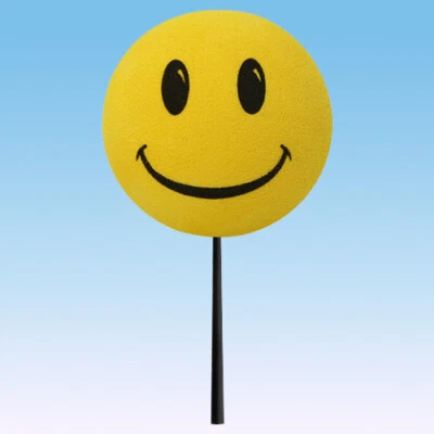 HappyBalls The Original Amarillo Happy Smiley Face Coche Antena Bola (Nuevo) Foto 1 de 4