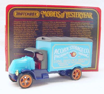 Matchbox MODELS OF YESTERYEAR 1:55 MACK AC ACORN STORAGE Co Delivery Truck MB`84 - Image 1 of 4