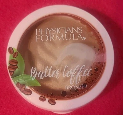 PHYSICIANS FORMULA BUTTER COFFEE BRONZER IN LATTE FULLSIZE 0.38 OZ NWOB - Image 1 of 4