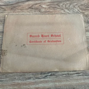 1926 Sacred Heart Catholic School Oakland CA Graduation Certificate - Picture 1 of 4