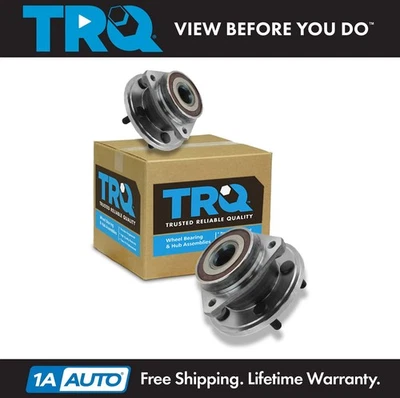 Juego de pares de bujes y cojinetes de rueda delantera TRQ para Grand Cherokee Wrangler 4x4 4x4 5 orejetas Foto 1 de 4