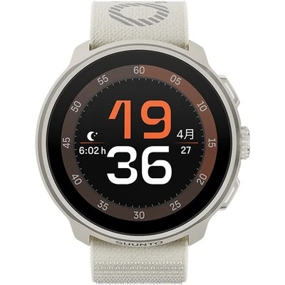 SUUNTO RUN FROST GRAY 46mm Textile Strap AMOLED GPS Smartwatch SS051110000 - Image 1 of 4