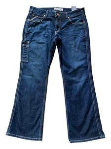 Ariat Rebar Mid Rise Boot Carpenter Jeans Women's 32S 29.5 MINT CONDITION - Picture 1 of 7
