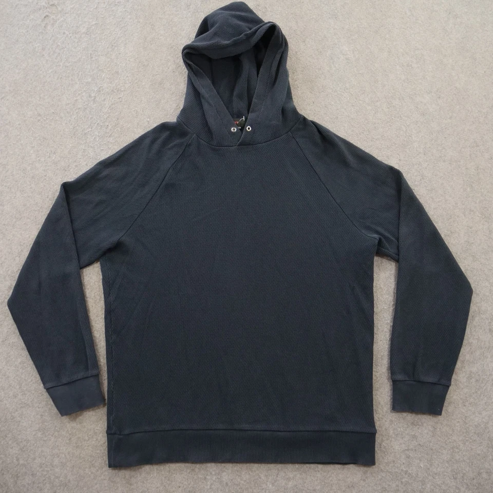 Theory Sweatshirt Hoodie Mens Large Blue Pullover Hooded Thermal Long Sleeve - Image 1 of 4