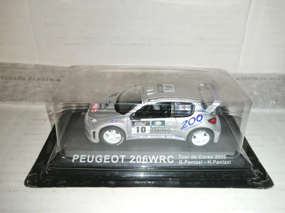 PEUGEOT 206 WRC TOUR DE CORSE 2000 DE AGOSTINI SCALA 1/43 - Immagine 1 di 1