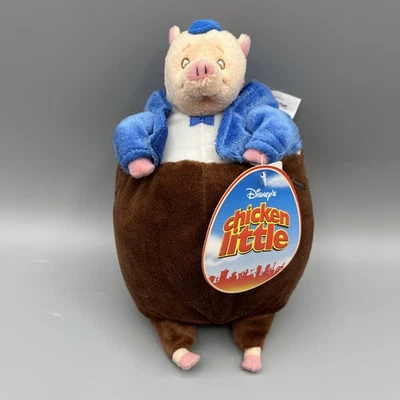 Disney Pollo Pequeño Cerdito Peluche Pequeño Runt 8"" usado con etiquetas RASGADO ver fotos Foto 1 de 4