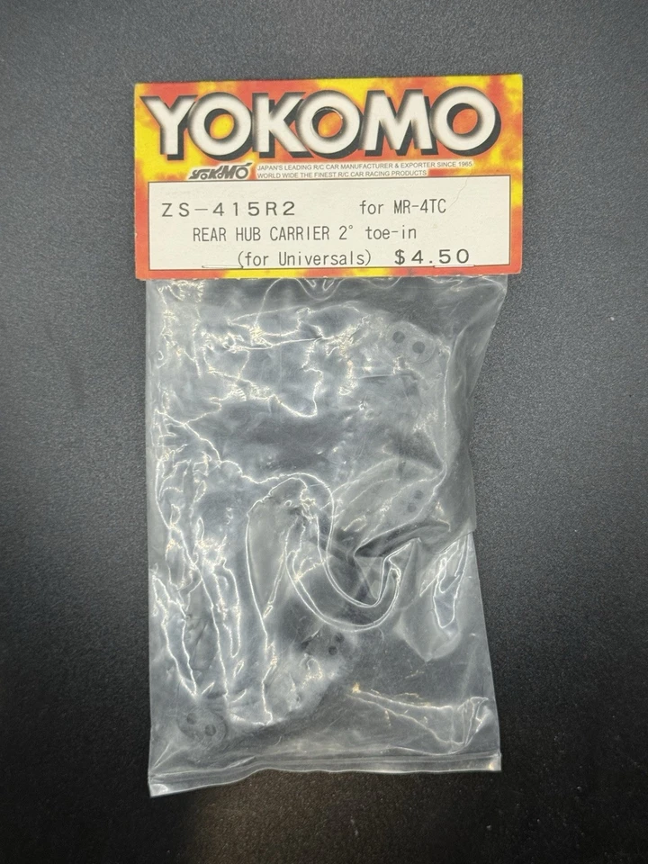 Yokomo Vintage ZS-415R2 Rear Hub Carriers (2 Deg Toe-In) MR-4 Touring Car - Image 1 of 2