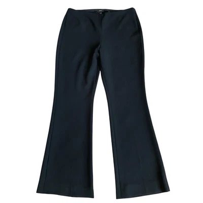 Pantalón Acampanado Theory Demitria Admiral Crepe Negro Talla 12 Carrera Oficina Minimalista Foto 1 de 4