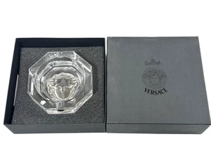NOS großer Vintage Versace Medusa Lumiere Kristall Aschenbecher 13 cm Nr. 47513 - Bild 1 von 5
