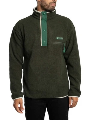Columbia Men's Helvetia II Half Snap Fleece, Green - Image 1 of 4