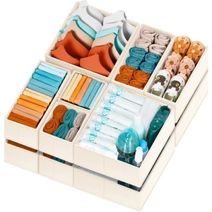 Criusia Drawer Organizer Clothes 12 Pack -Dresser Organizer Bins for Closet B... - Picture 1 of 8