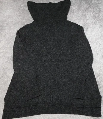 DKNY Sweater Women's Large Black Cableknit Cowl Neck Long Sleeve Pullover - Image 1 of 4