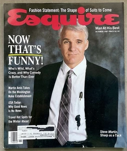 ESQUIRE Magazine VTG Issue - October 1987 w/ Steve Martin & Comedy’s Comeback - Picture 1 of 14