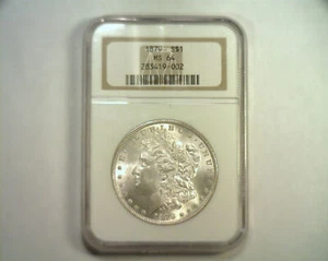 1879 MORGAN SILVER DOLLAR NGC MS64 NICE ORIGINAL COIN PREMIUM QUALITY PQ - Picture 1 of 4