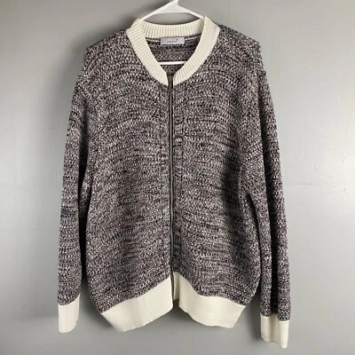 PER UNA Cardigan Sweater  Size XL Pink Black White Ringer - Image 1 of 4