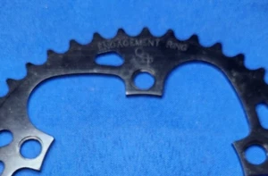NOS Vintage Black QBP Engagement Ring Chainring 94BCD 44T - Picture 1 of 1
