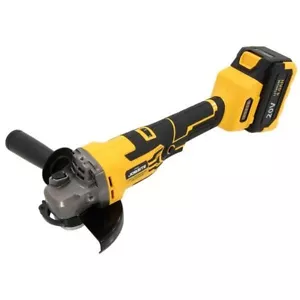 20V Li-Ion Brushless Cordless Angle Grinder With Battery & Charger Variable 5955 - Foto 1 di 3