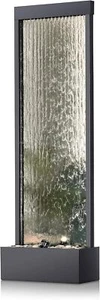 Alpine Corporation Mirror Waterfall Fountain with Stones and Lights - Zen - Picture 1 of 9