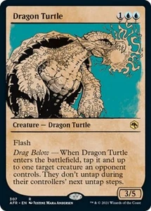 MTG DRAGON TURTLE EXC - TESTUGGINE DRAGONA - AFR X EN - MAGIC - Picture 1 of 1