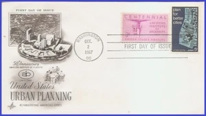 Combo2 de planificación urbana USA3 #1333 U/A ARTCRAFT FDC - Imagen 1 de 1