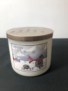 New Bath And Body Works 3 Wick Candle Frozen Lake 14.5 Oz Candle New - Picture 1 of 3