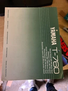 YAMAHA T-760, YAMAHA T760, YAMAHA INSTRUCCIONES DE USO - Imagen 1 de 1