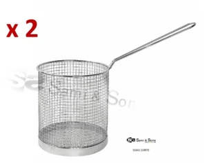 x 2 Pasta Spaghetti Basket/Noodle Boiling Frying Catering Commercial - Picture 1 of 3