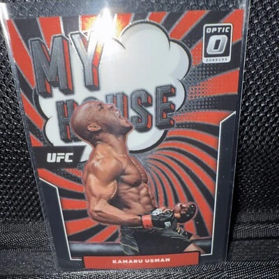 Kamaru Usman 6 My House Donruss Optic UFC 2022 Panini - Image 1 of 2