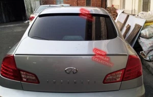 Painted roof spoiler + trunk lip spoiler for Infiniti 03~06 G35 4D sedan V35 ◎ - Foto 1 di 3