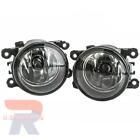 Pair Clear Lens Fog Light Driving Lamp w/ Bulbs Fits 2015-2018 Jeep Renegade US