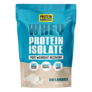 New Protein Supplies Australia WPI Whey Protein Isolate Unflavoured 1kg Pure - Picture 1 of 2