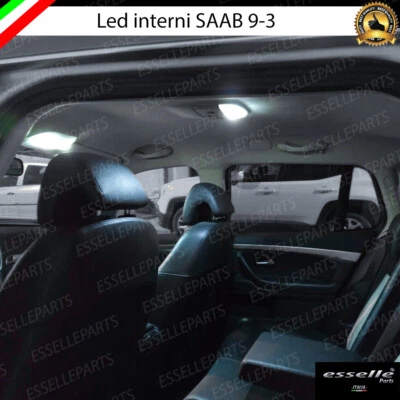 KIT LED INTERNI SAAB 9-3 CONVERSIONE ANTERIORE + POSTERIORE 6000K BIANCO - Immagine 1 di 3