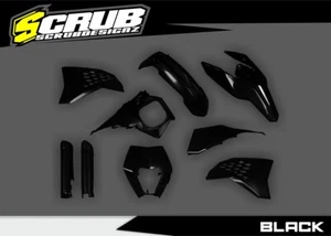 KTM 2008-2011 EXC XC-W Plastics kit + Fork guards + Headlight mask + Airbox - Picture 1 of 6