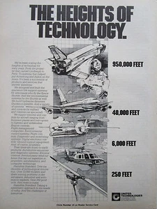 2/82 PUB HAMILTON STANDARD SPACE SHUTTLE HELICOPTER AIRCRAFT SYSTEMS CONTROLS AD - Imagen 1 de 1