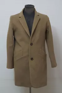APC beige men wool & cashmere coat jacket size L - Picture 1 of 6