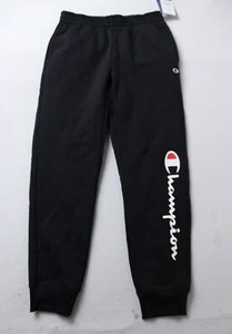 Champion Boy's Midweight Regular Fit Signature Jogger Pants WR4 Black Medium NWT - Picture 1 of 6
